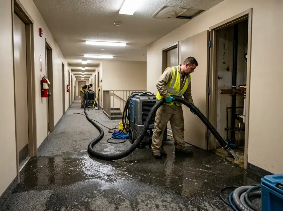 multi-unit-apartment-hallway-f-005 — frequently asked questions, Emergency Burst Pipe Water Extraction & Removal in Beebe, AR